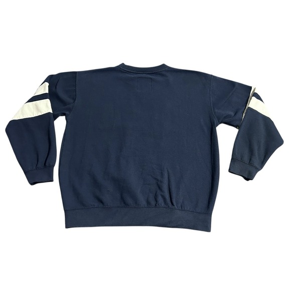 New York Popular Boston Sweatshirt Navy Blue Large Preppy Academic Old Money - Picture 5 of 8